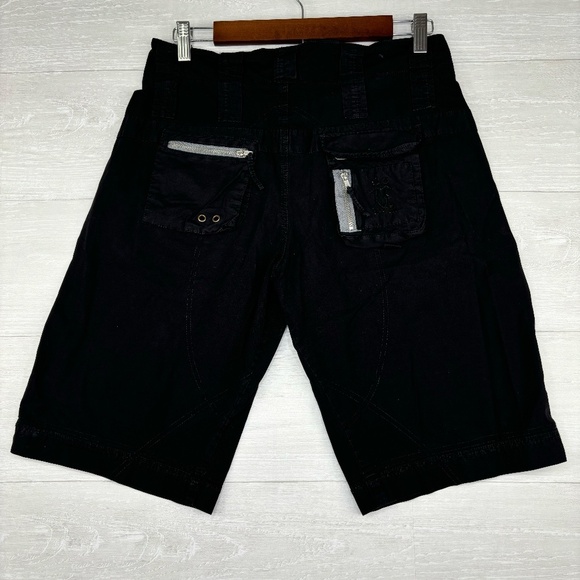 Pete & Greta by Johnny Was Black Cargo Shorts Size 6 - Picture 8 of 13